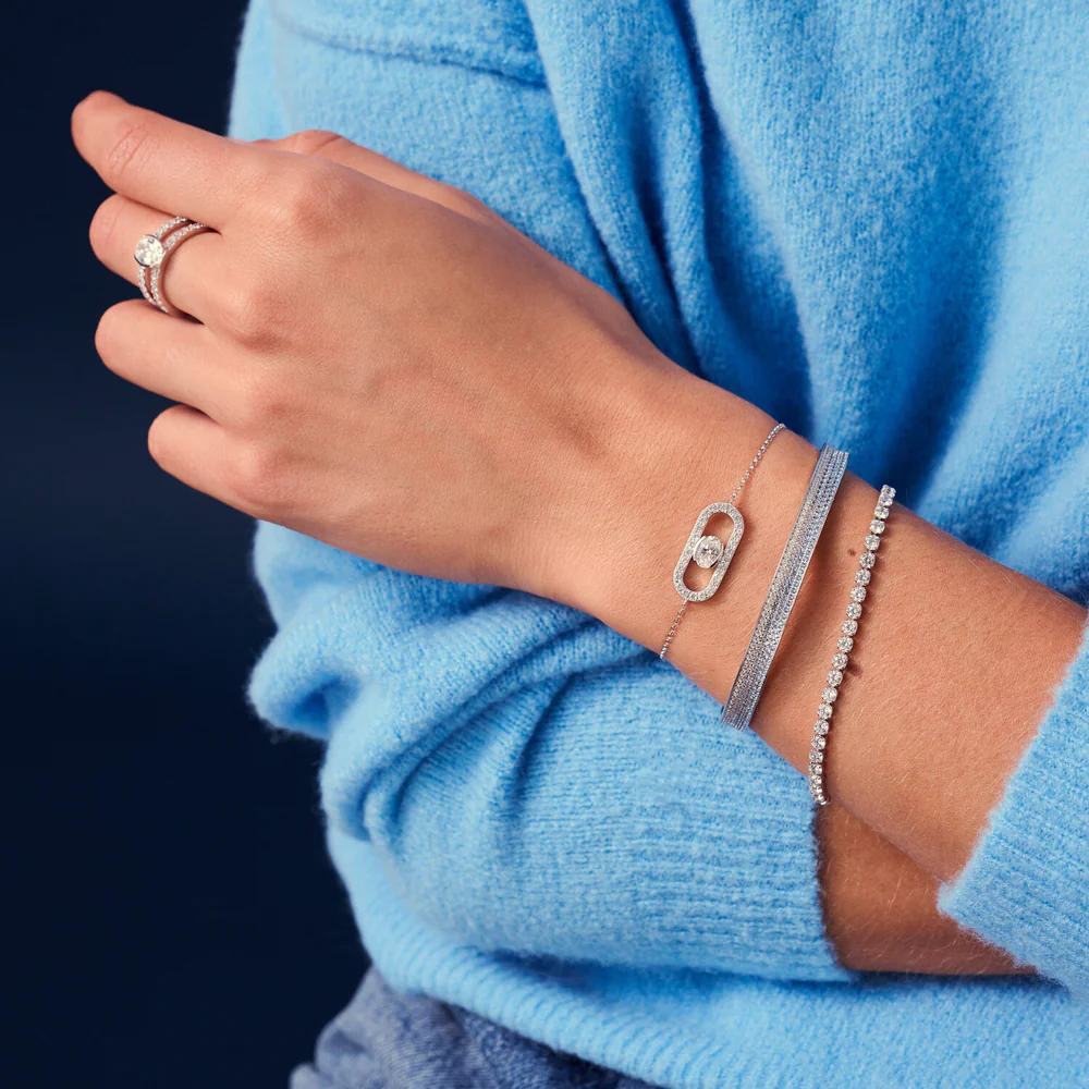 Sif Jakobs Jewellery Armbånd Ellera Grande 18 kt. forgyldt Hvid - Billede 3