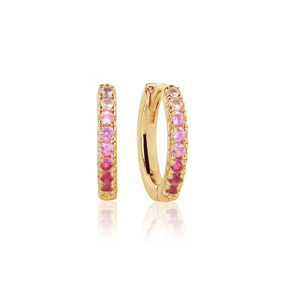 Sif Jakobs Jewellery Øreringe Ellera 18 kt. forgyldt Pink gradient - Billede 2