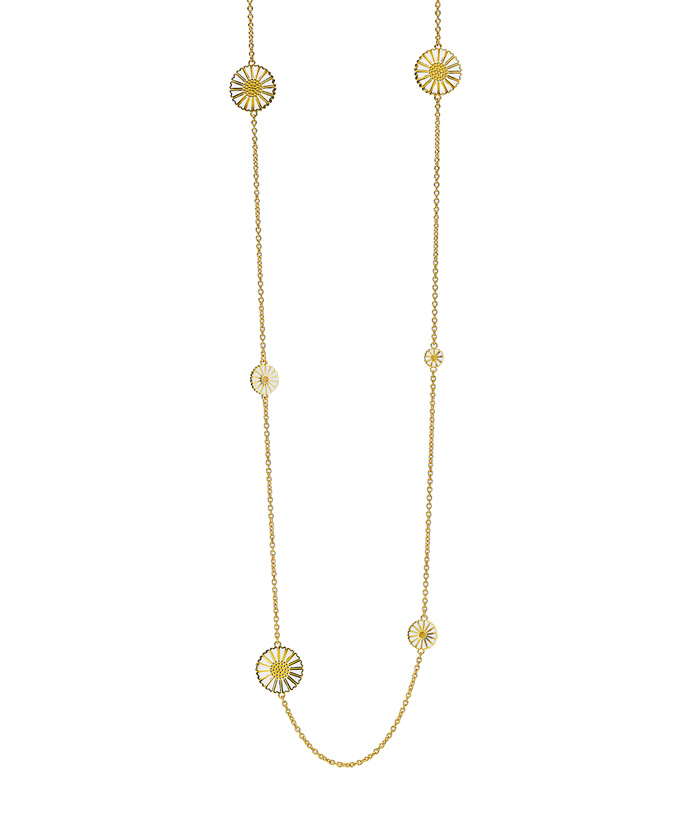 Marguerit collier med 1x7,5mm, 2x11mm Og 3x18mm