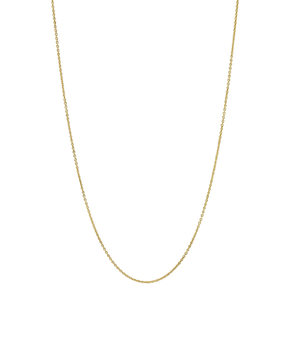 Lund CPH Rund Anker Kæde 0,35 mm forgyldt 925