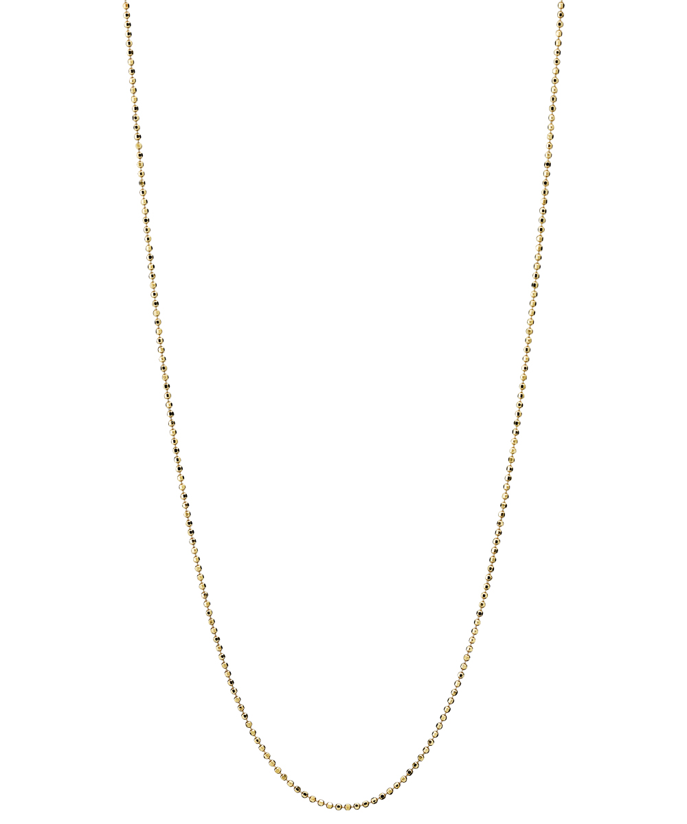 Lund CPH Facet kugle kæde 1,15mm forgyldt 925